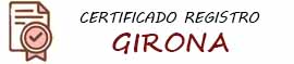 certificado registro Girona