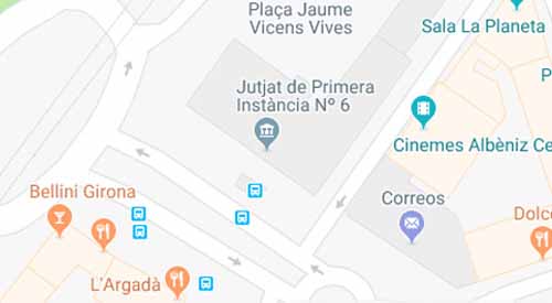 mapa registro civil girona