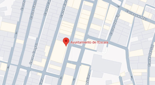plano Registro Civil y Juzgado de Paz l'Escala de Girona